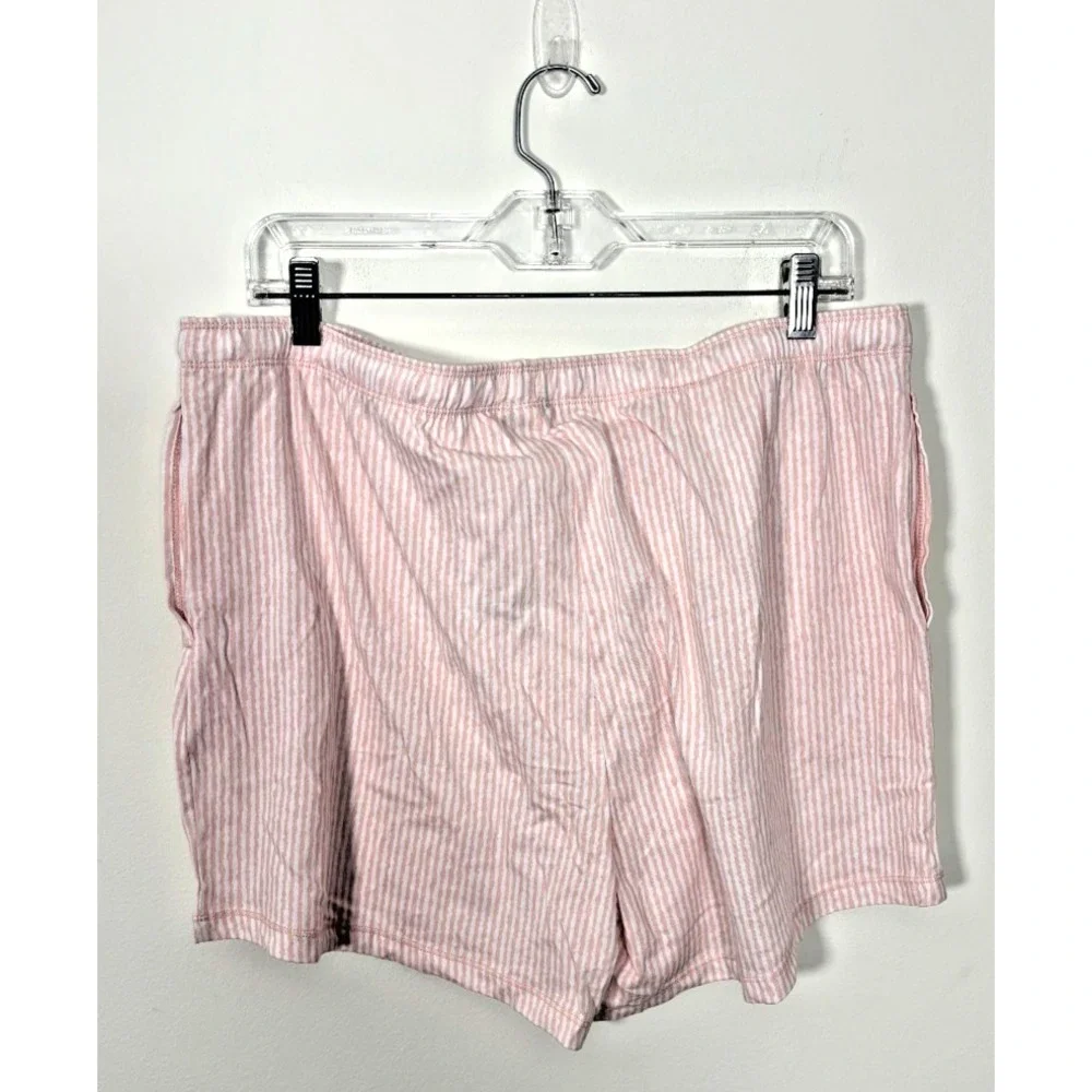 Felina Women's XXL Pajama Shorts Striped New without Tags Drawstring